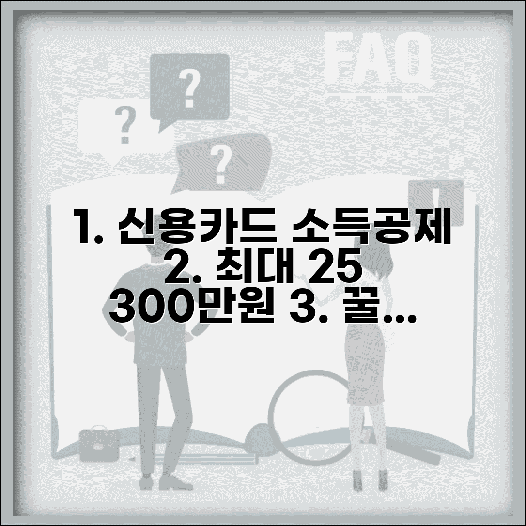 신용카드 소득공제 한도 25% 300만원 | 소득공제 최대 한도 활용 방법