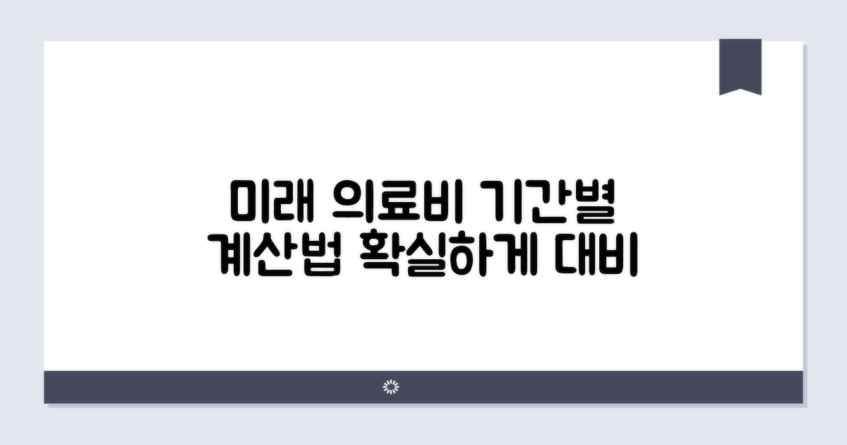 향후 의료비 예상 기간 산정법