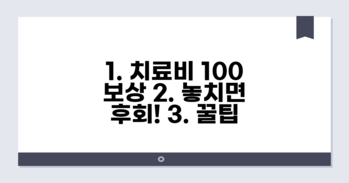 치료비 전액 보상받는 꿀팁 공개