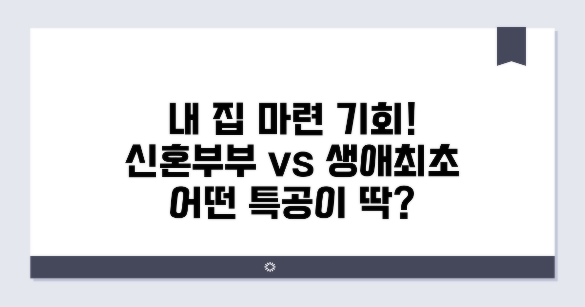신혼부부 특공? 생애최초? 내게 맞는 기회는?