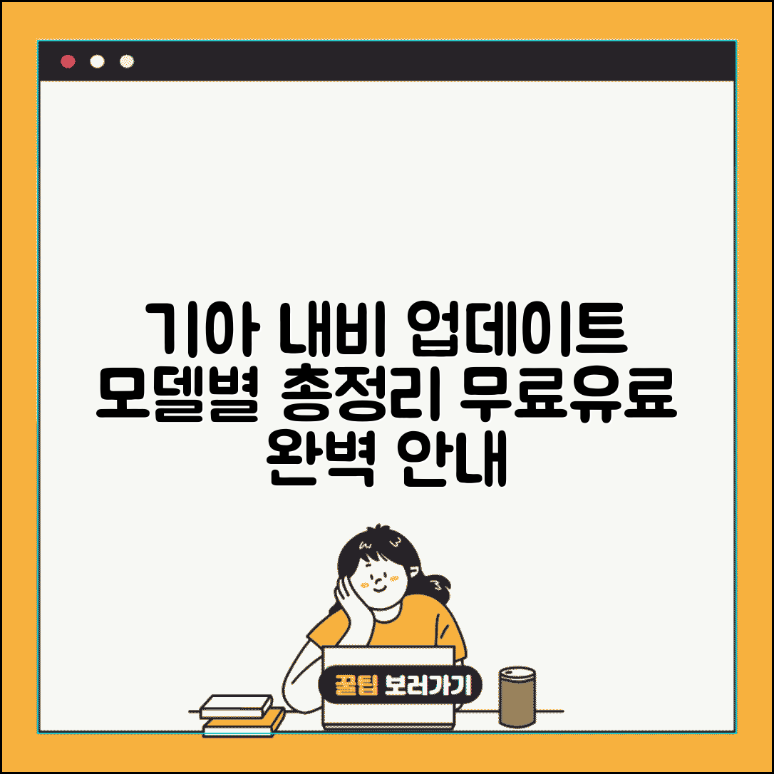 기아차 내비게이션 업데이트 총정리 | 모델별 방법 | 무료 기간 및 유료 전환 안내