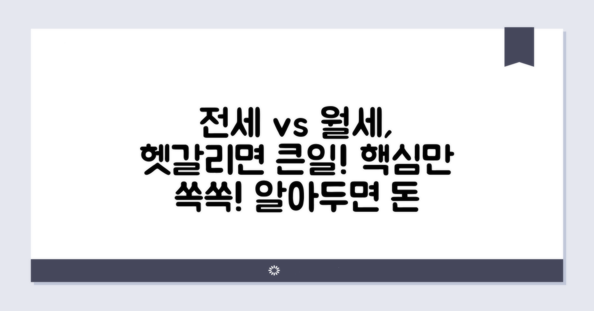 전세권, 임대차 차이점 비교