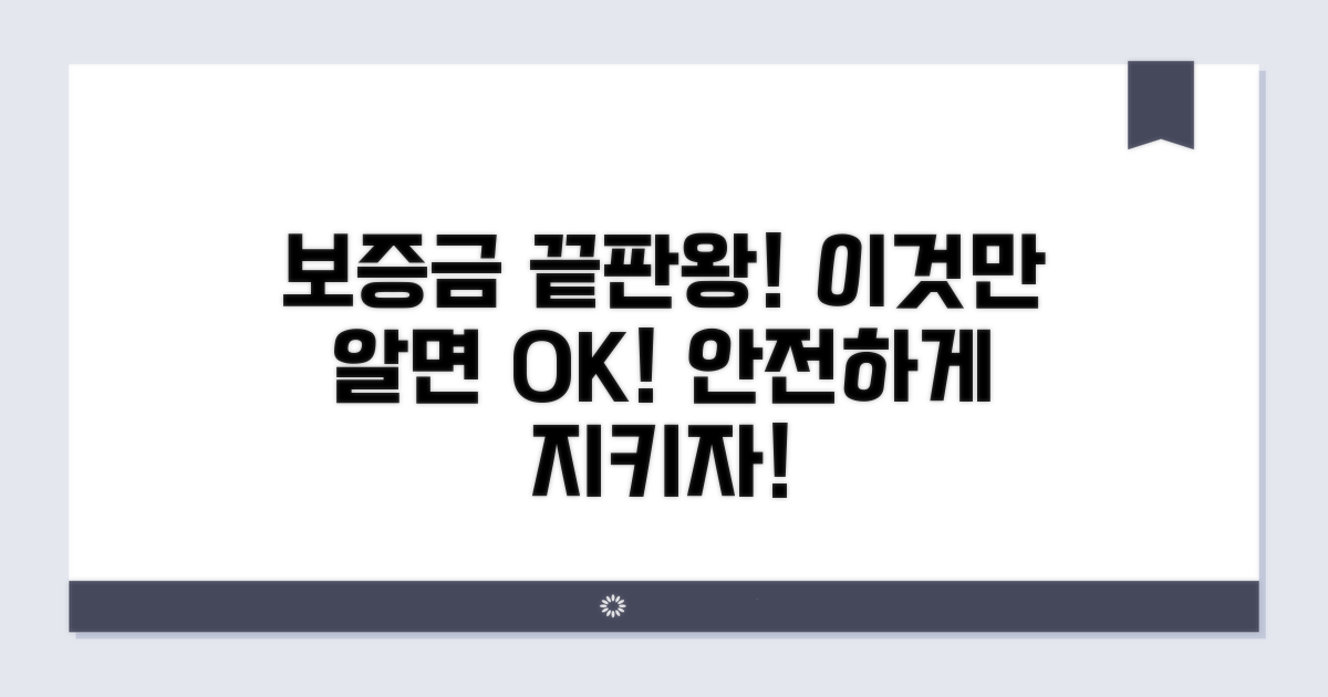 보증금 보호, 이것만 알면 끝!