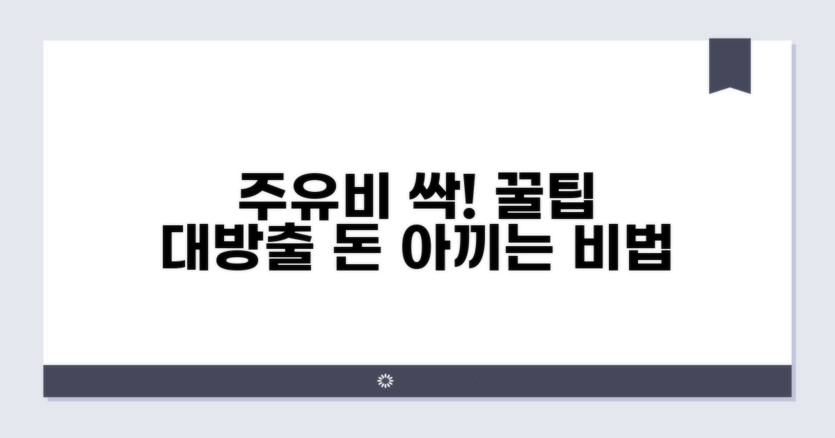 알아두면 유용한 유류비 절감 꿀팁