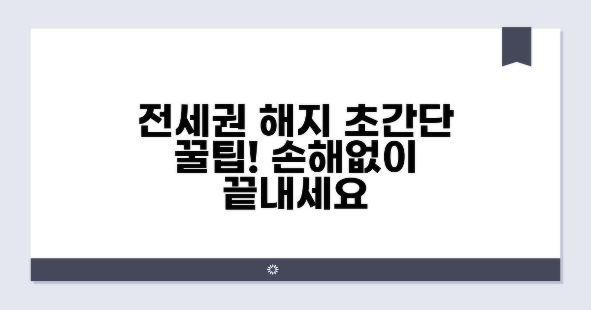 간단하게 전세권 해지하는 꿀팁