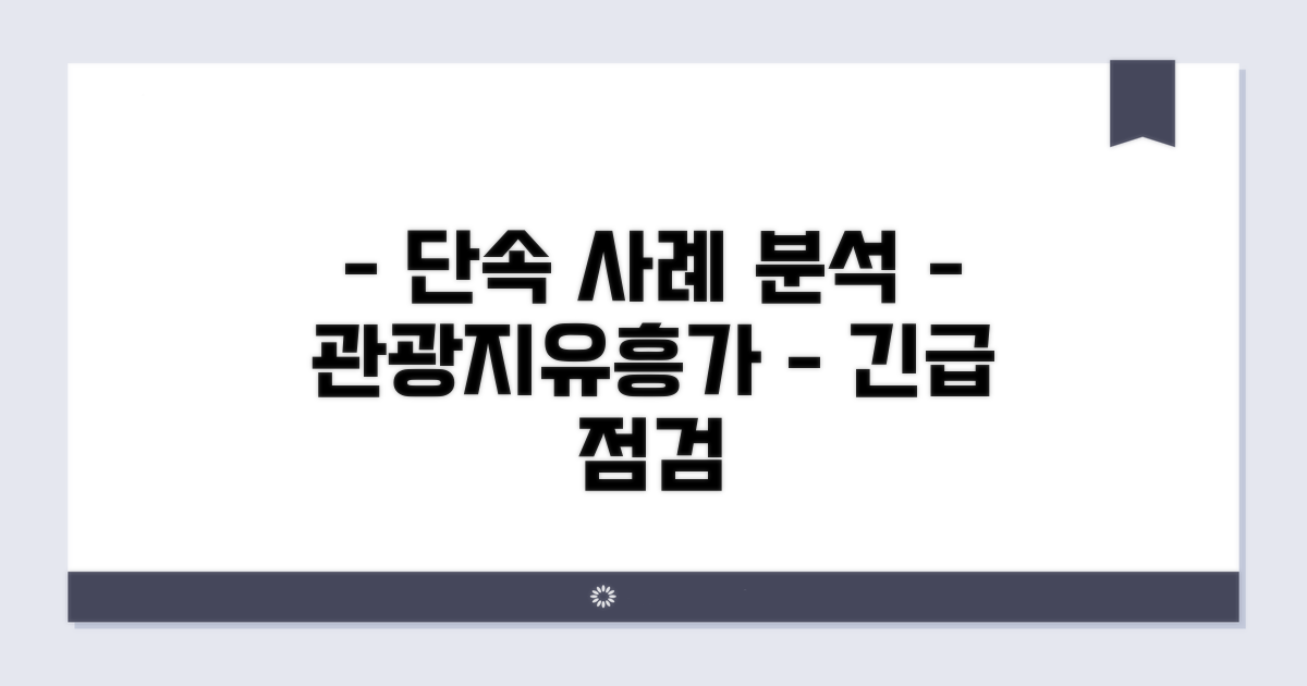 관광지/유흥가 단속 사례 분석