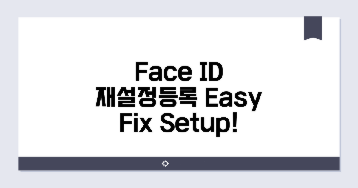 Face ID 재설정 및 등록 방법