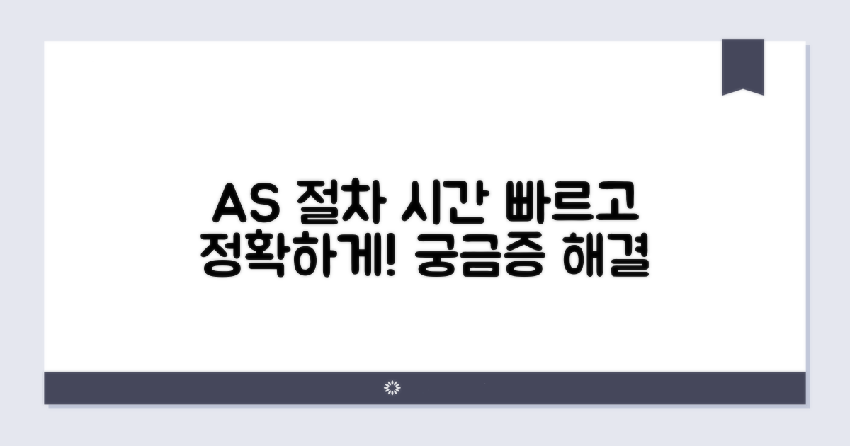 AS 처리 절차와 소요 시간