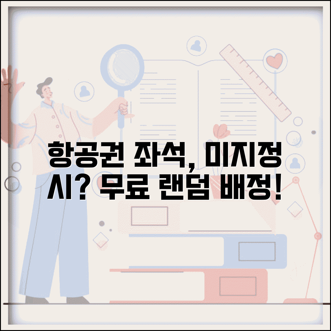 항공권 좌석 지정 안하면 어떻게 되나요 | 좌석 배정 | 무료 지정 | 랜덤