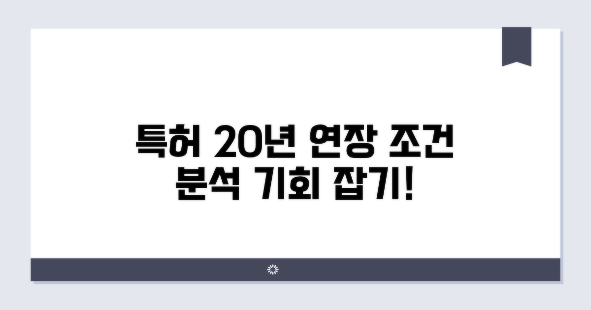 특허권 20년 연장 조건 분석