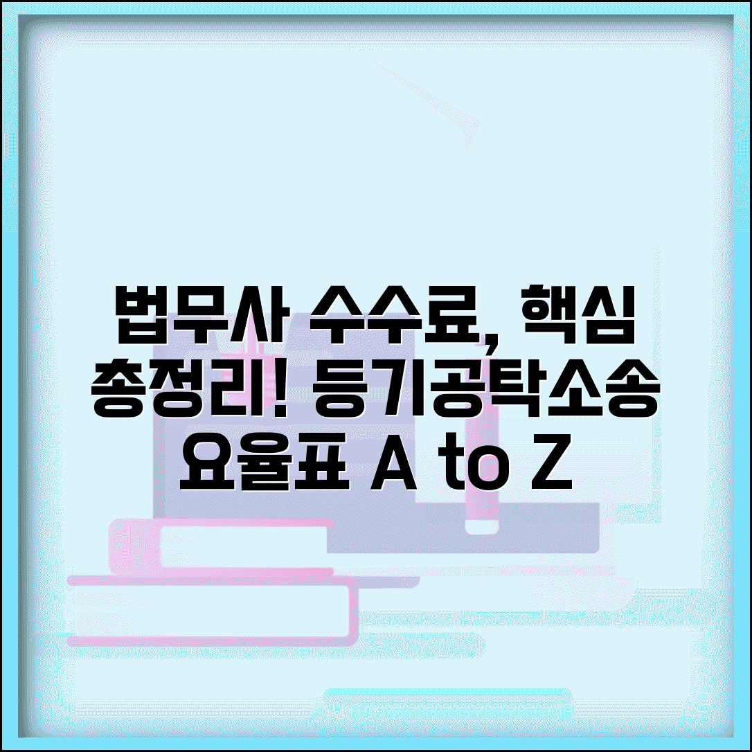 법무사 수수료 요율표 업무별 책정기준 | 등기·공탁·소송 수수료 협의 범위와 핵심 정보 총정리
