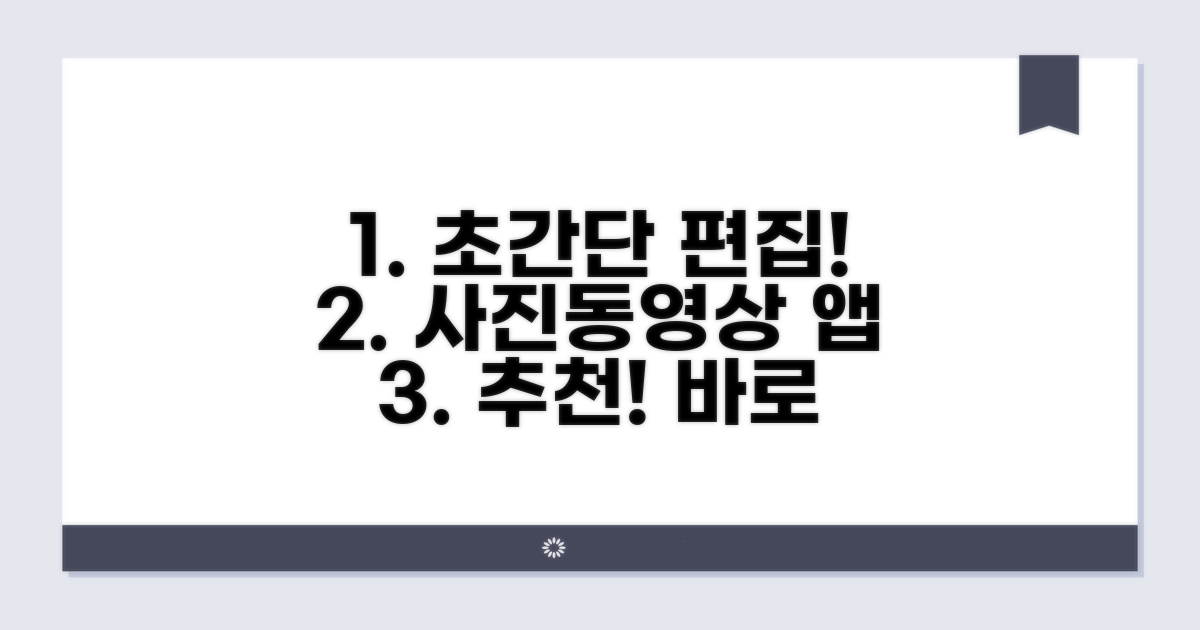 쉬운 사진 동영상 편집 앱 추천