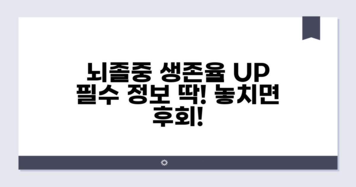 뇌경색 생존율 높이는 필수 정보