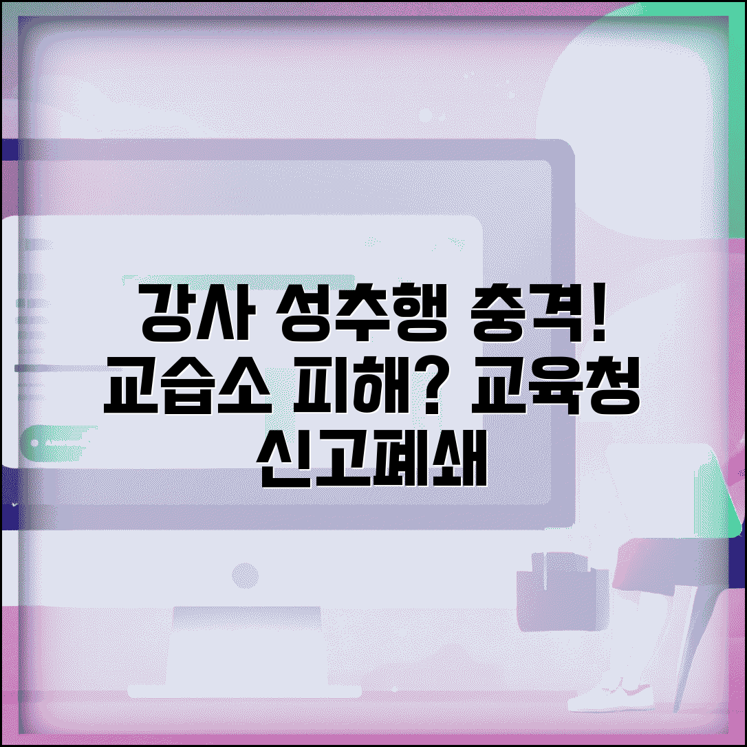 학원 강사 성추행 신고 | 교습소 피해 교육청 신고와 학원 폐쇄 방법 및 대처법