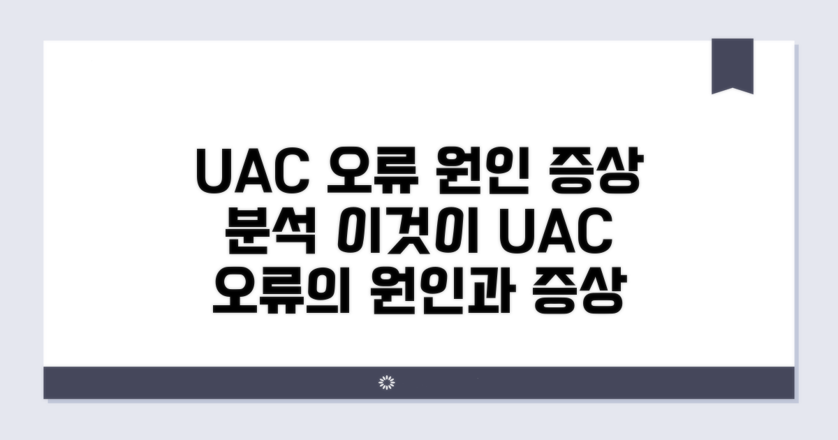 UAC 오류 원인과 증상 분석