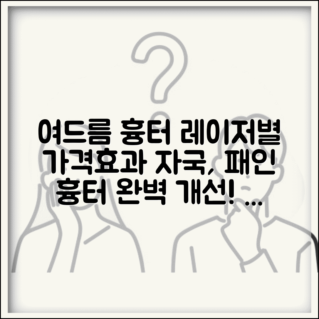 여드름 흉터 치료 레이저 종류별 가격과 효과 | 자국, 패인 흉터 개선 방법 총정리