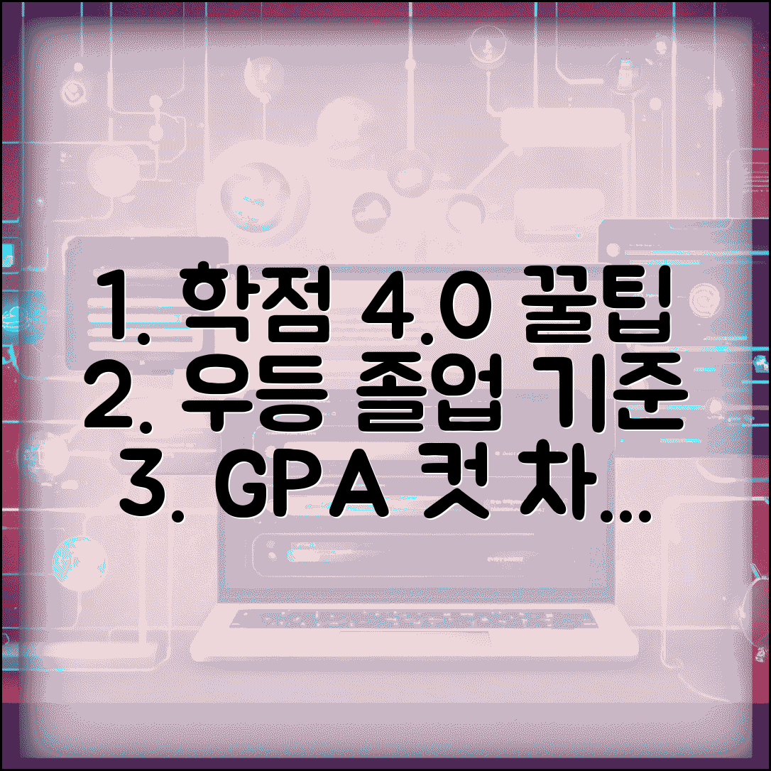 학점 4.5 만점 4.0 이상 우등 졸업 기준 | GPA 등급 학점 컷 차이, 알면 도움되는 정보