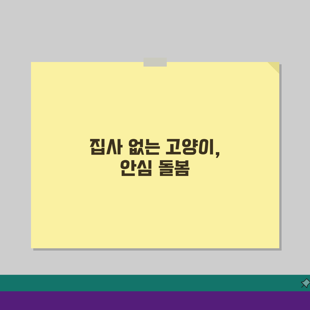 고양이 혼자 두고 며칠까지 여행 가도 되나요? 고양이 홀로 여행 돌봄 꿀팁