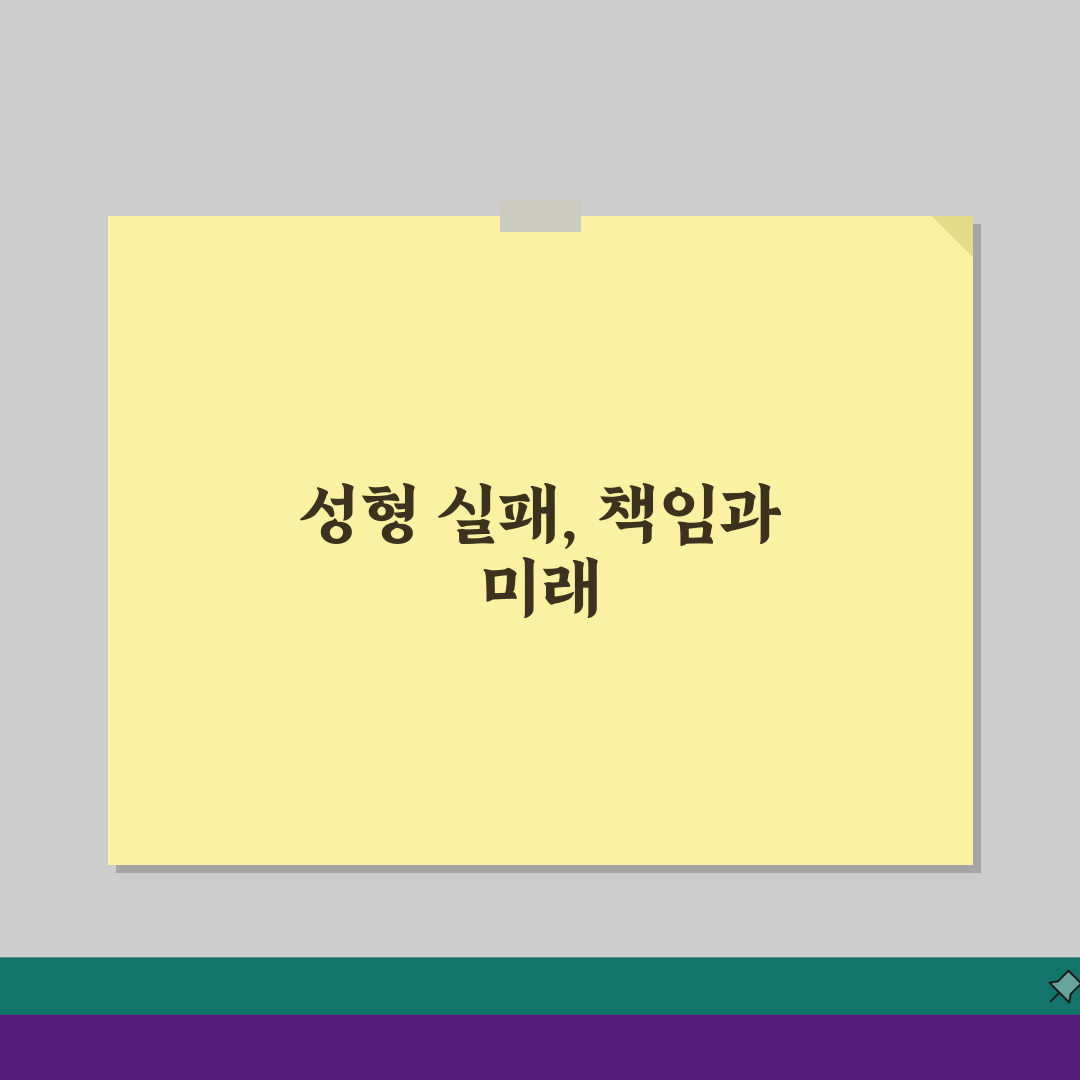 성형외과 부작용 소송, 성형수술 실패 손해배상 의료진 책임 알아보기