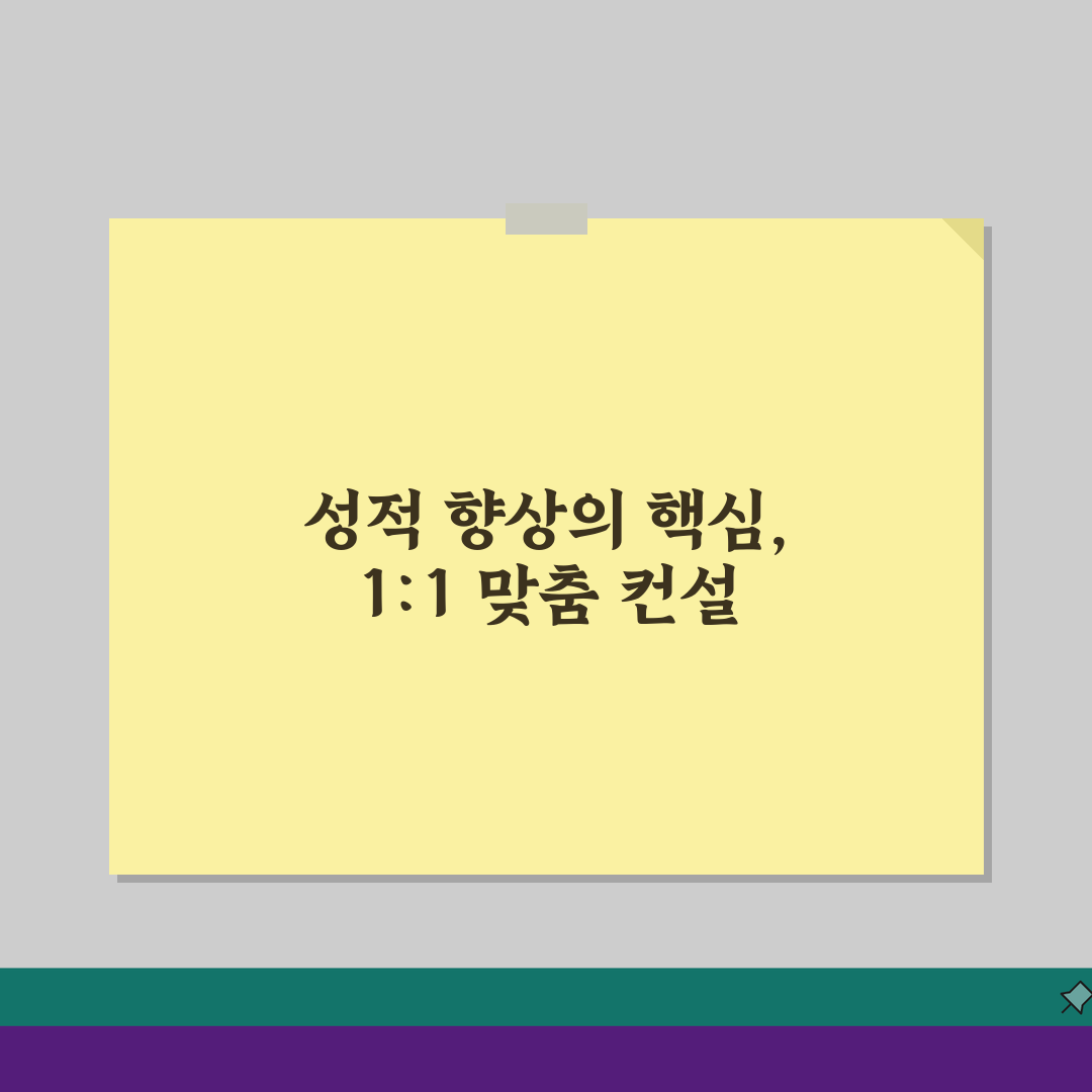 씨앤씨학원 목동관 성적관리, 1:1 맞춤형 학습컨설팅 시스템으로 성적 향상 비결은?