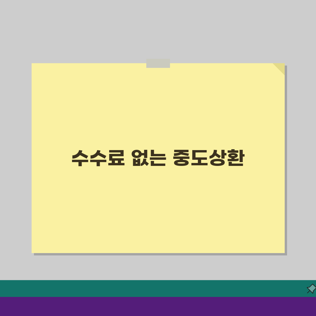 사업자대출 중도상환 수수료 없는 상환 시점 3가지 핵심 총정리
